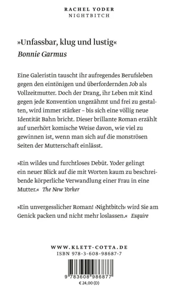 Romane>ZEIT Buchhandlung Yoder, R: Nightbitch