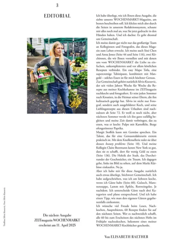 Kochen & Reisen>ZEITmagazin WOCHENMARKT 7/24