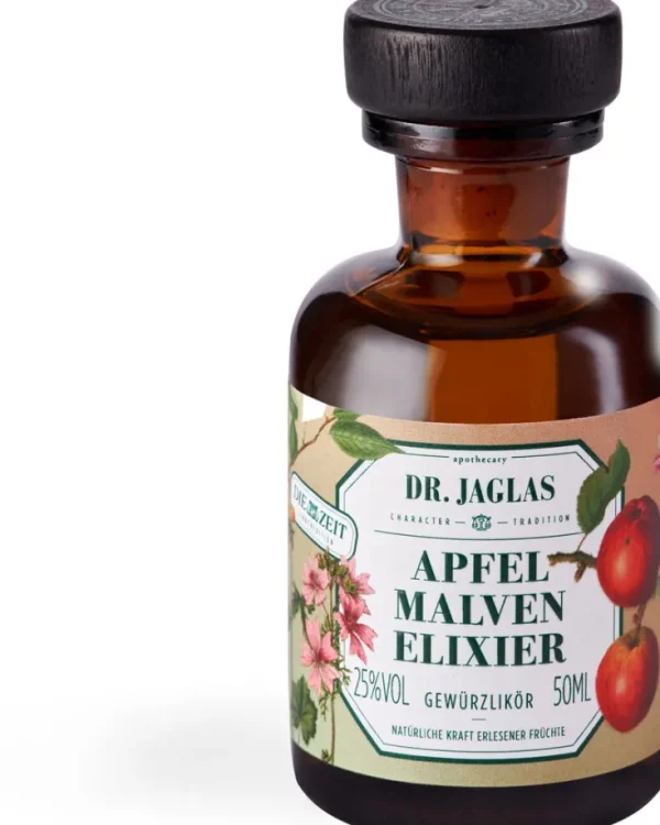 Sondereditionen>Dr. Jaglas ZEIT-Sonderedition Dessertlikör »Apfel Malven-Elixier«, 250 ml