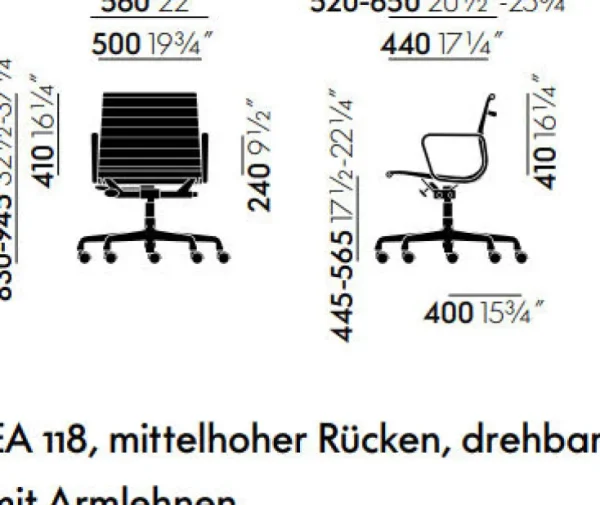 Sondereditionen | Schreibtischstühle>VITRA ZEIT-Sonderedition » Alu Chair EA 118«, poliert