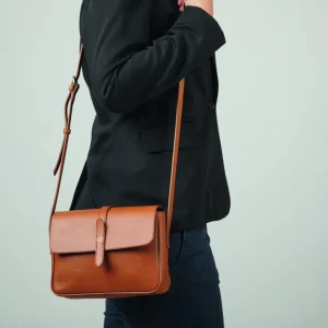 Sondereditionen | Handtaschen>Guerer & Guerer ZEIT-Tasche »Saddle Bag Small« Cognac